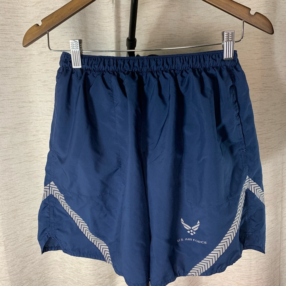 US Air Force IPTU Shorts Small Blue Lined Physical Training SKU #127
